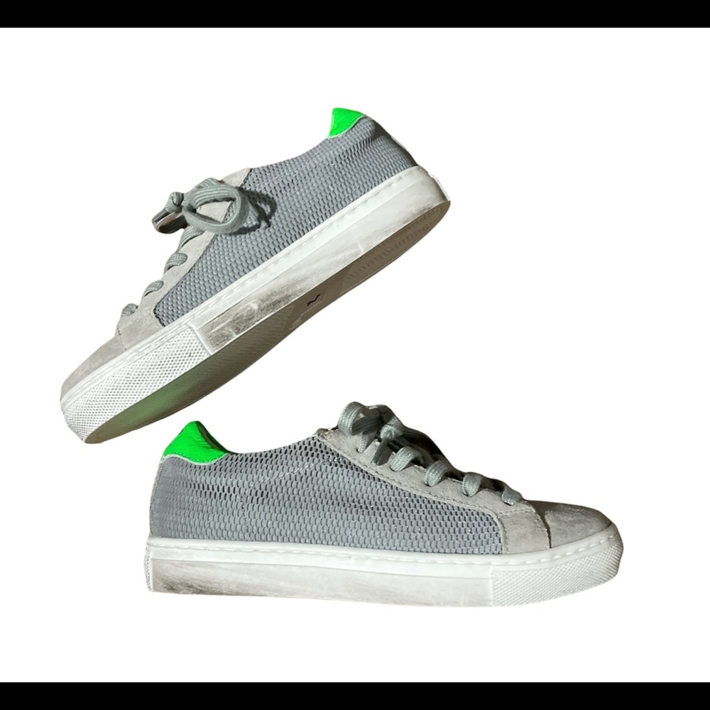 P448 Kids Sneakers Gray and Green